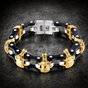 Reaper's Ride — Biker Skull Chain Bracelet (#B0103)