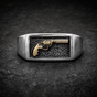 Revolver Signet Ring – HardKnocker™ Stainless Steel (#R0869)