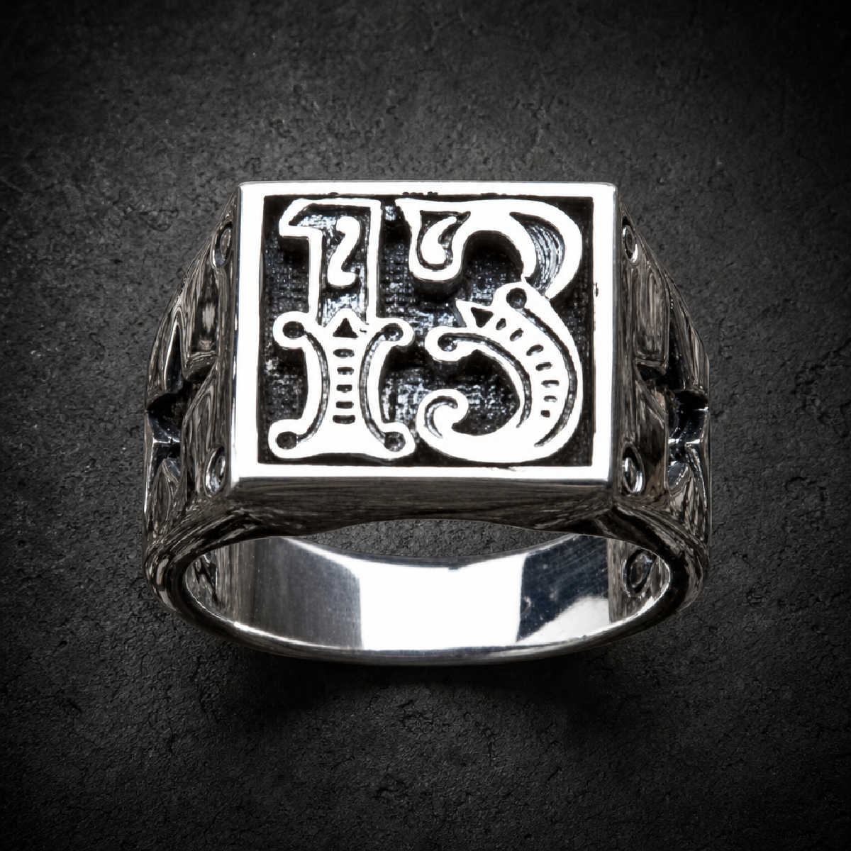 Rikki Don't Lose That Number - #13 Ring - 316L stainless steel unisex jewelry (R0779)