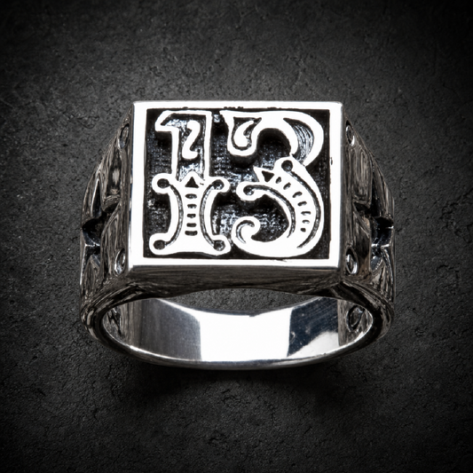 Rikki Don't Lose That Number - #13 Ring - 316L stainless steel unisex jewelry (R0779)