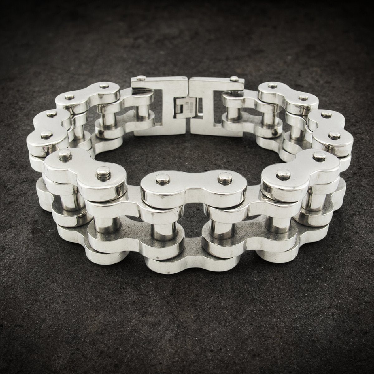 Road King Armored Link — Motorcycle Chain Bracelet w/ 2"