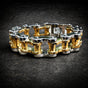Road King Chainmail — Two-Tone Motorcycle Chain Bracelet · 160 grams (#B0160)