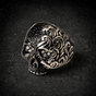 Rock 'N Roll Fantasy - Solid Back Steel Ring (#R0369)