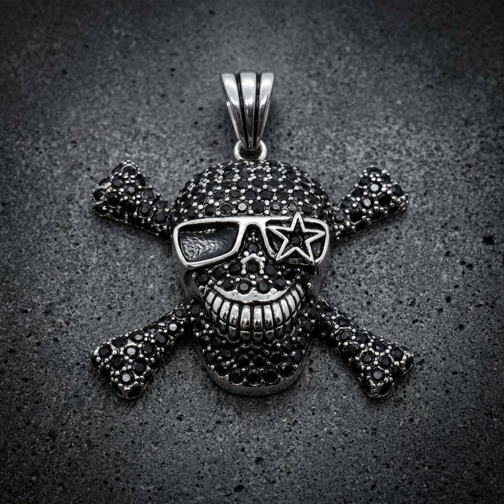 Rock n' Rolla Skull Pendant (#p198)