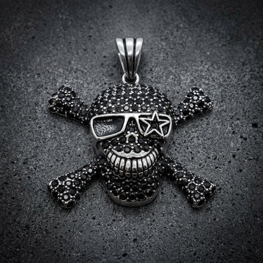 Rock n' Rolla Skull Pendant (#p198)