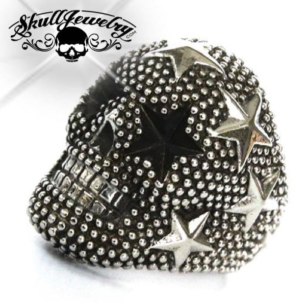 rock and roller skull ring