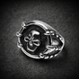 Round Skull Ring /Dragon Claws (#4026)