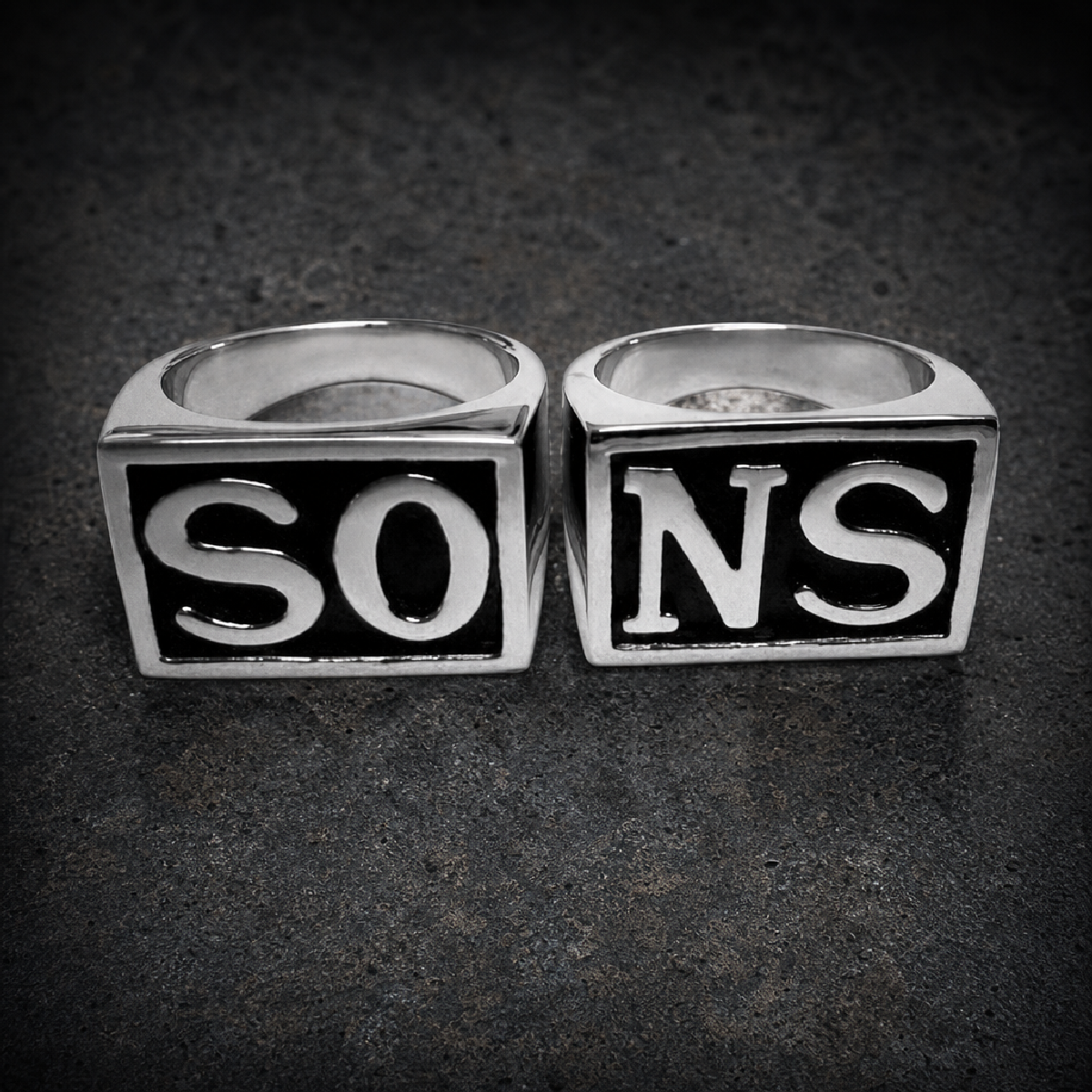 SAMCRO - Sons of Anarchy Rings SO NS - 316L stainless steel unisex jewelry (365SJ08)