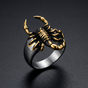Scorpion Gold Accent Ring (#R0131)