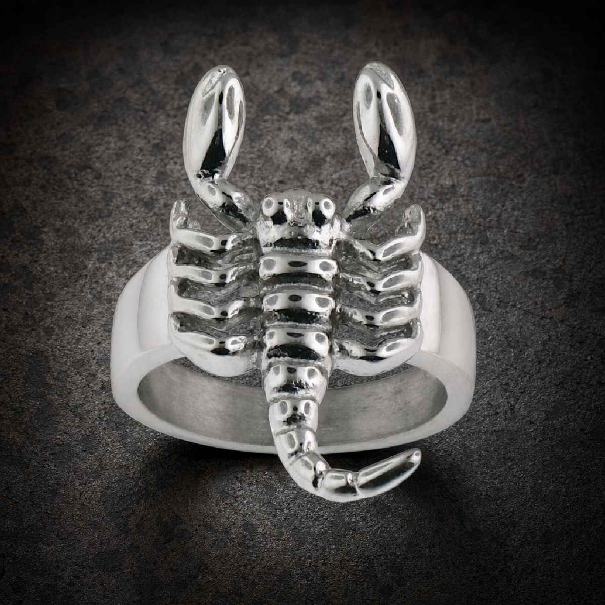 Scorpion Ring - 316L stainless steel unisex jewelry (297SJ05)