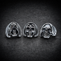 See, Hear, Speak No Evil - Skull Rings (sold separately) (#R0346)
