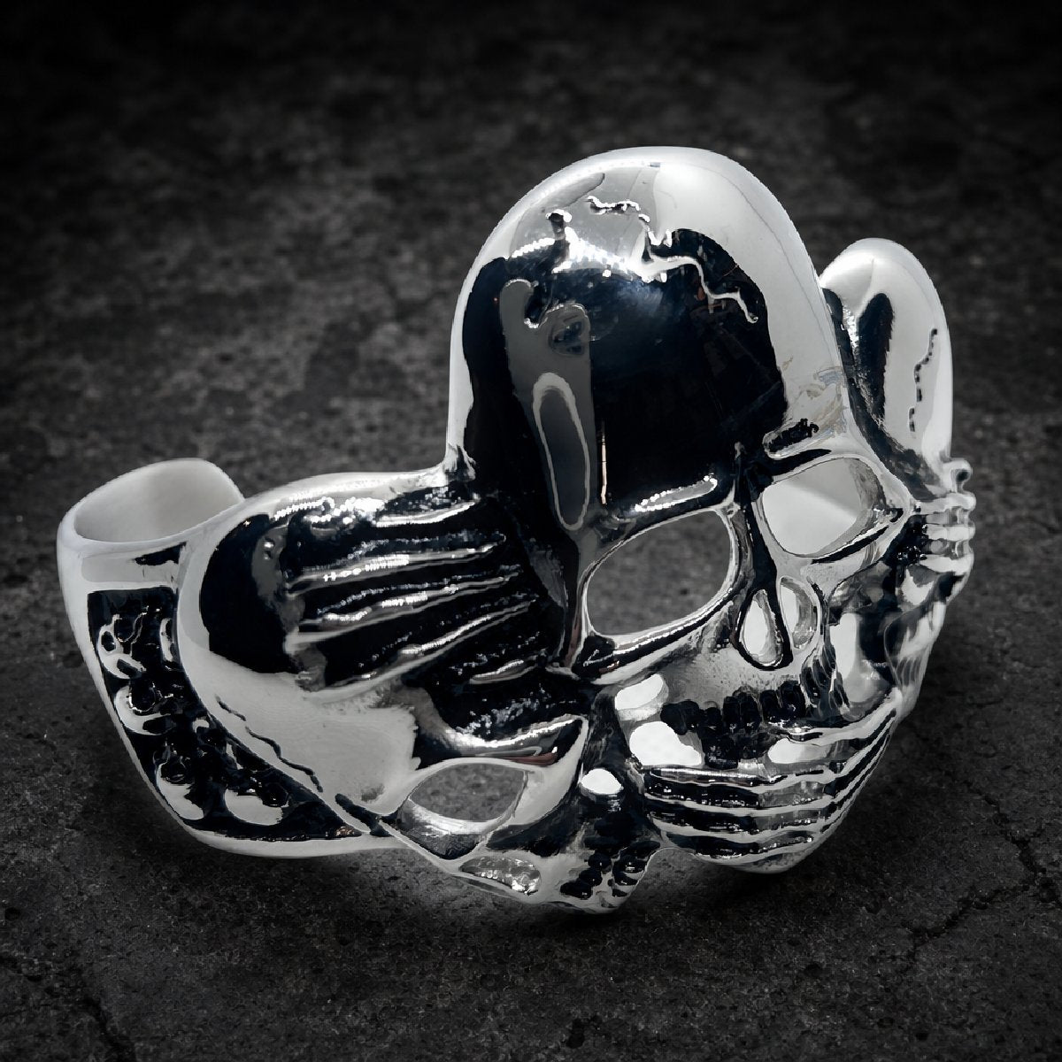 See, Hear or Speak No Evil Steel Bracelet (#bangle017)