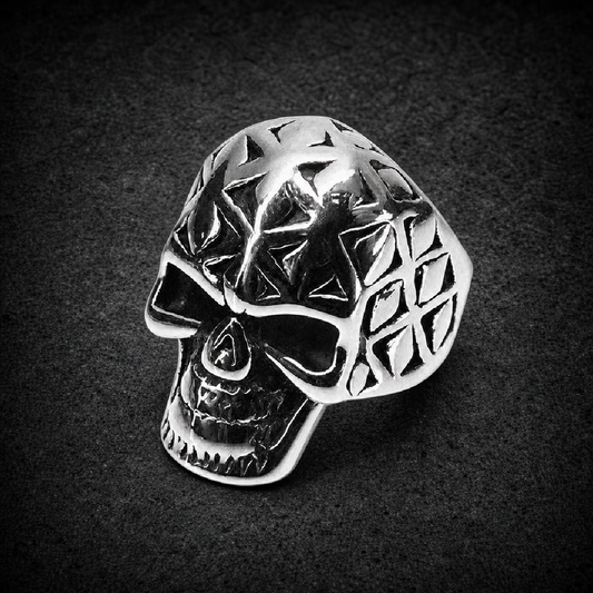 Shilo Skull Ring (4039) - 316L stainless steel unisex jewelry (4039SJ06)