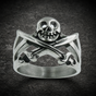 Sir Henry Morgan Skull & Swords Ring (#R0482)