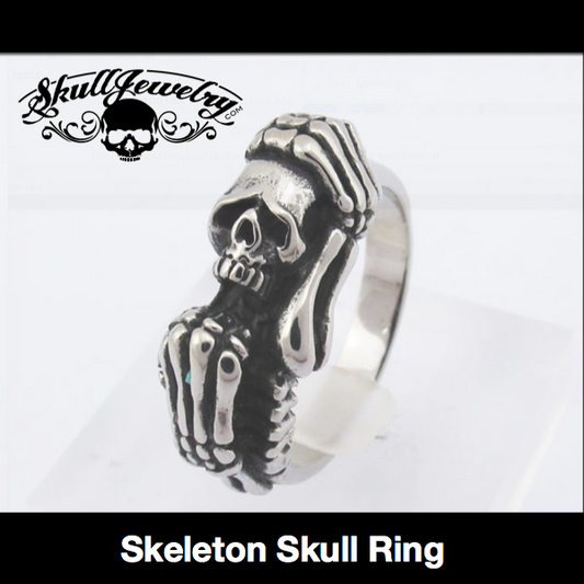 Skeleton Skull Ring