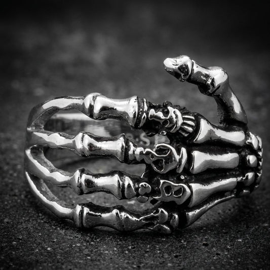 Skeleton Hand w/Skulls Ring (#196)