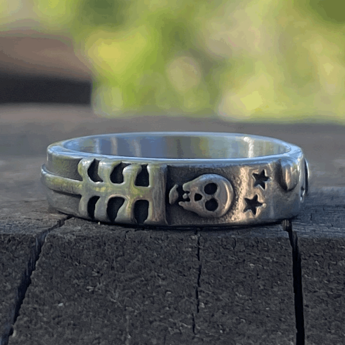 skeleton wedding ring