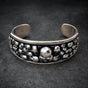 Skull Legion Cuff — Multi-Skull Bangle · 119 grams (#B0143)