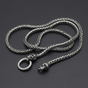 Braided Double Skull Chain Necklace (#N301)