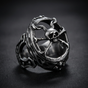 Midnight Skull Filigree Ring (#R0170)