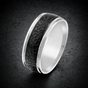 Slide It In - Black Snake Pattern Stainless Steel Ring (#R0566)
