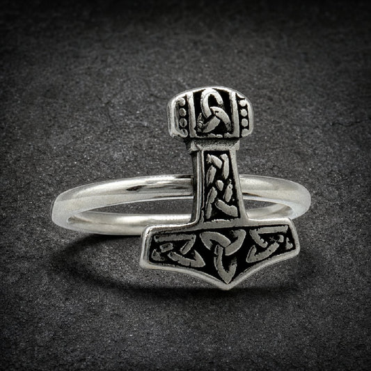 Small Thors Hammer Ring (#vr03)