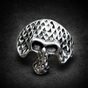 Snakeskin Cowboy Skull Ring (#R0334)