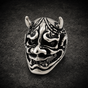 Speed Demon - Skull Ring With Horns (#R0465)