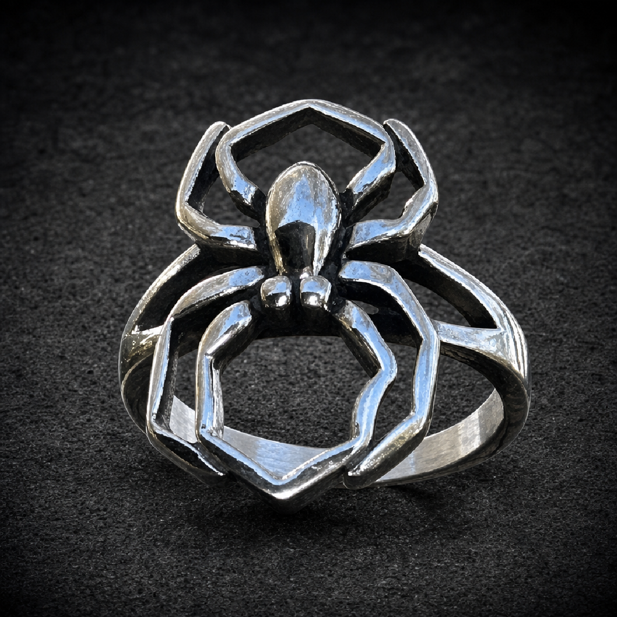 Spider Ring - 316L stainless steel unisex jewelry (R0769)