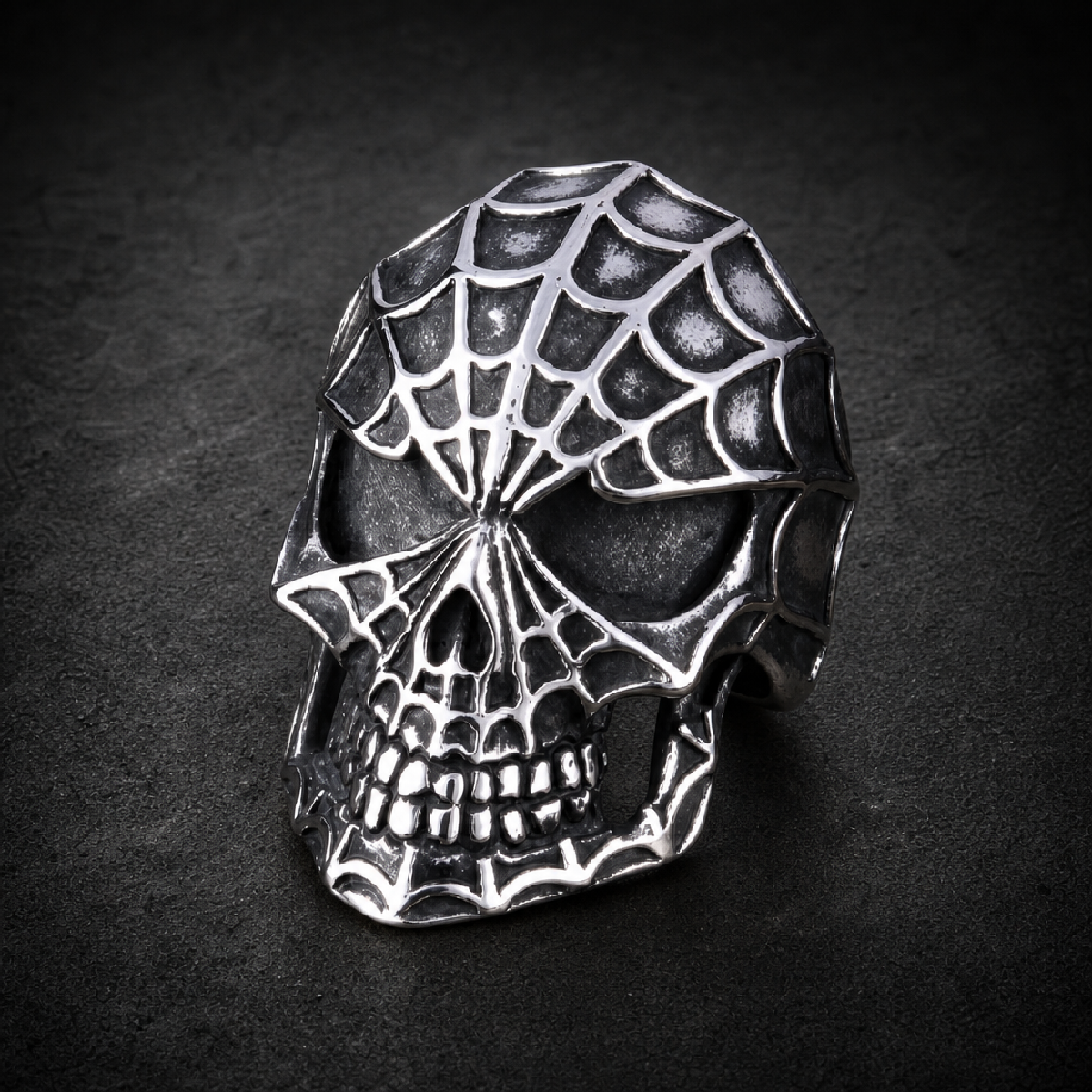 Spiderman Stainless Steel Ring - 316L stainless steel unisex jewelry (R0711)