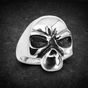 Stainless Steel Alien Skull Ring (#R0340)