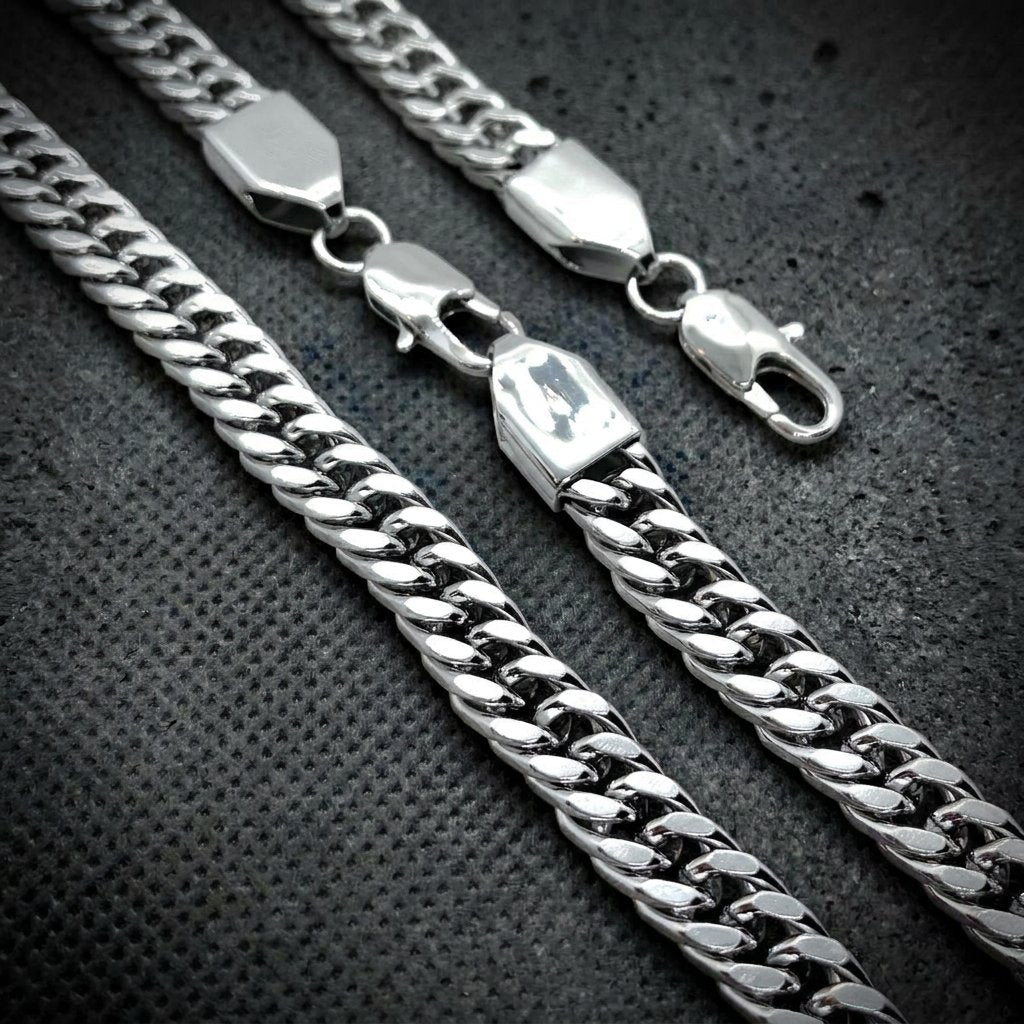 Stainless Steel Necklace/Bracelet Combo Set (#set011)