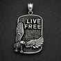 Ashen Live Free Pendant (#P930)