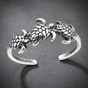 .925 Sterling Silver - Eternal Journey Sea Turtle Band (#R0227)