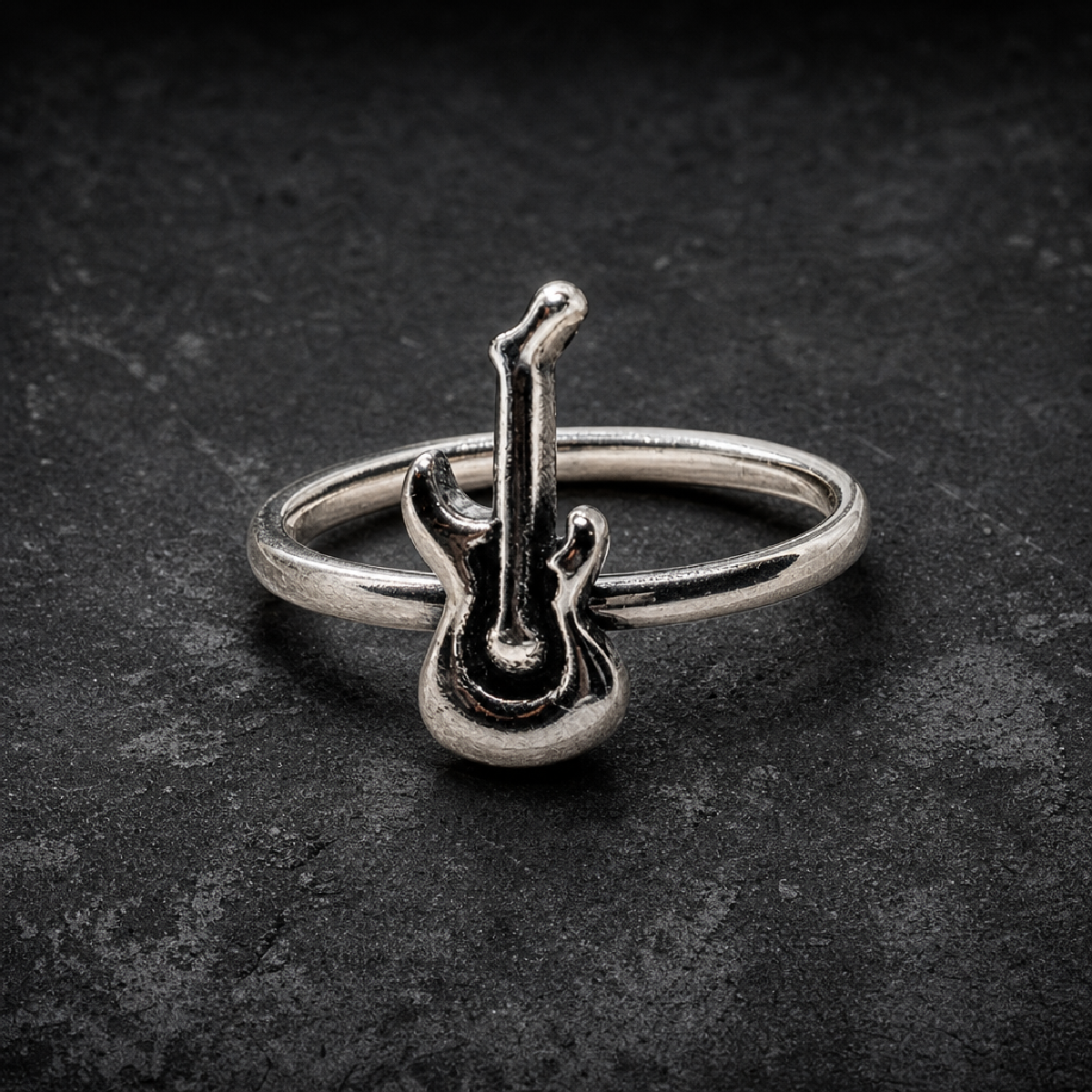 String Striker: The Ultimate Rockstar Accessory for Your Finger - 316L stainless steel unisex jewelry (R0782)