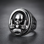 Double Trouble  Skull™ Ring (#R0199)