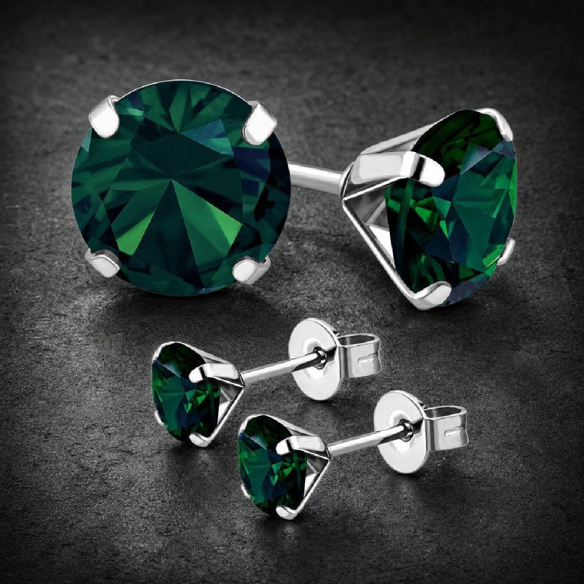 Swarovski Crystal Stud Earrings (#c093)