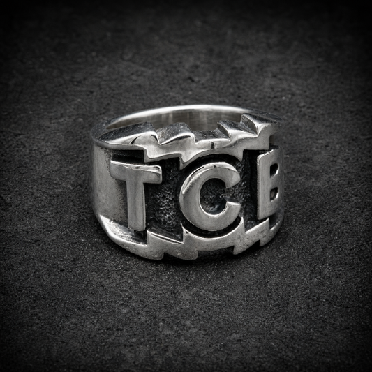 TCB Elvis Presley Ring - 316L stainless steel unisex jewelry (R0582)