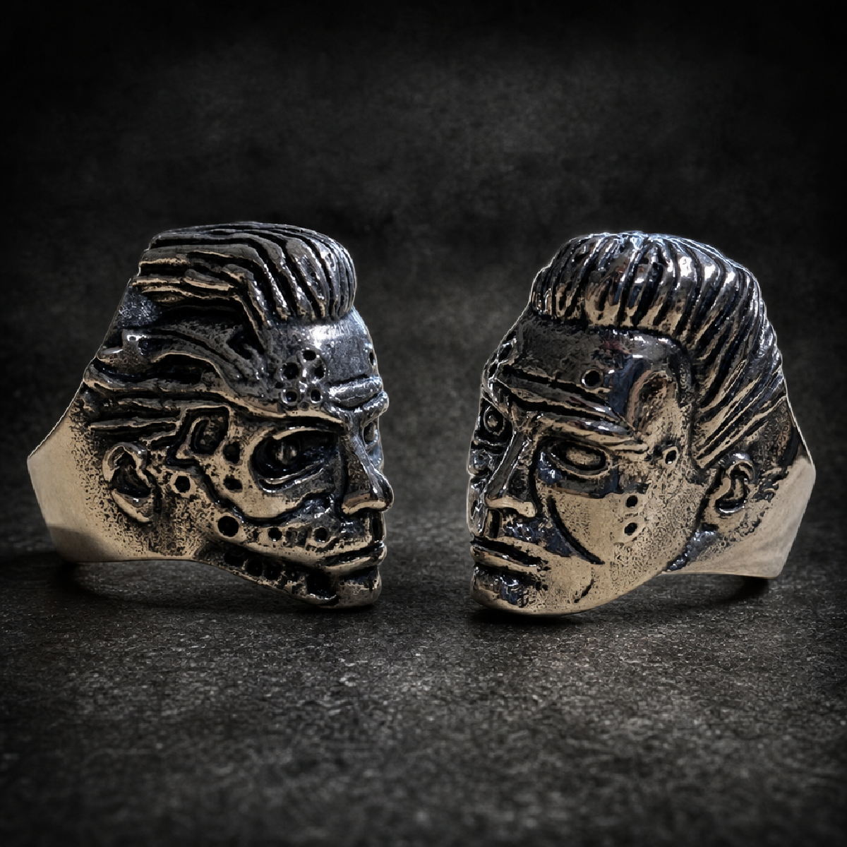 Terminator Skull Ring (567) - 316L stainless steel unisex jewelry (R0700)
