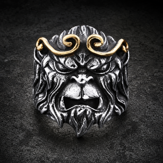 The Ape King Ring - 316L stainless steel unisex jewelry (R0776)