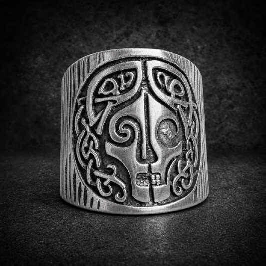 THE BLACK CROWN WIDOW - Ring #8 of 8 – DEATHMASK LEGION - 316L stainless steel unisex jewelry (R0845)
