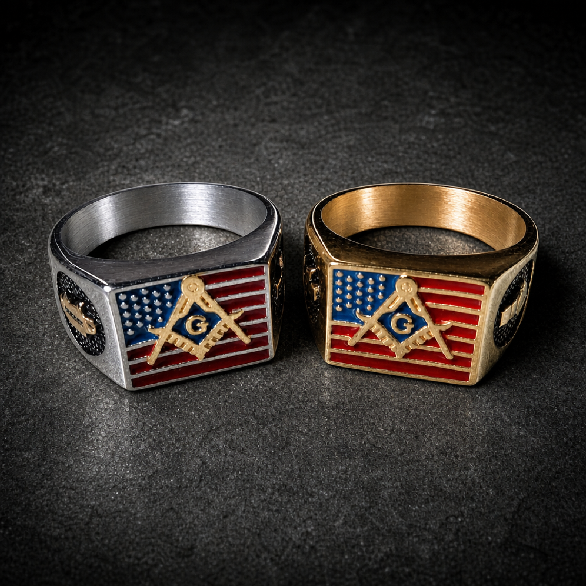 The Brotherhood Ring (2 colors available) - 316L stainless steel unisex jewelry (R0750_SIZE08)