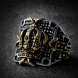 The "Crown of Life" Cross & Crown Ring (#R0459)