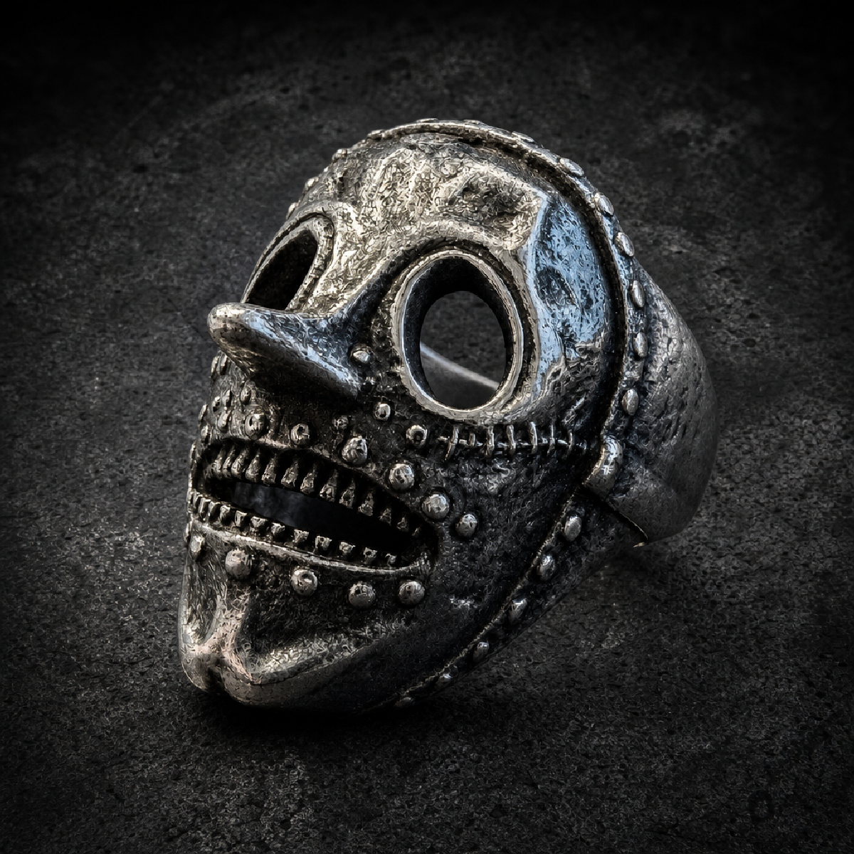The Iron Horrorspike - Ring #3 of 8 – DEATHMASK LEGION - 316L stainless steel unisex jewelry (R0840)