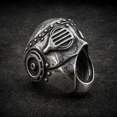 The Iron Lungbreaker - Ring #2 of 8 – DEATHMASK LEGION - 316L stainless steel unisex jewelry (R0838)