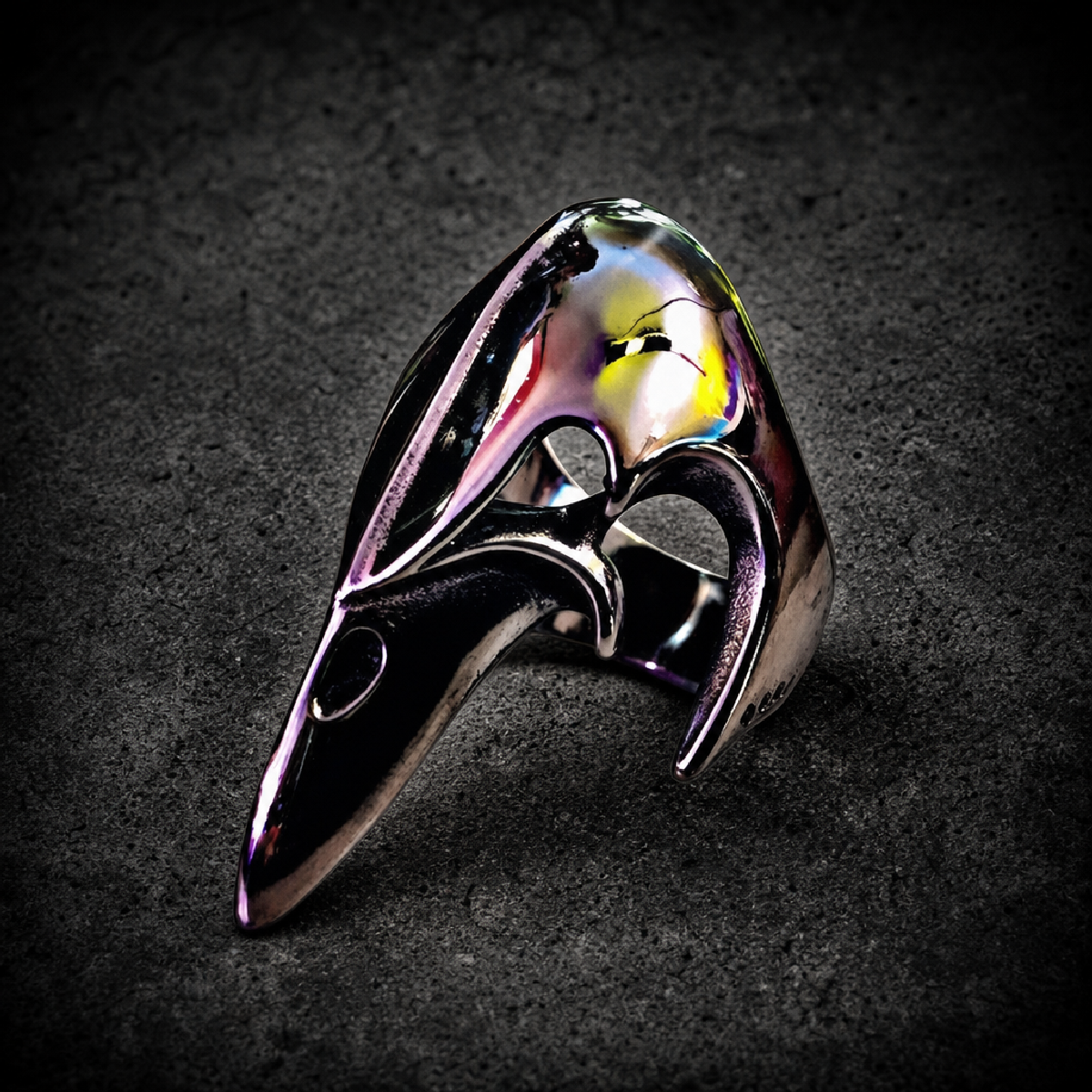 The Plague Doctor - Stainless Steel Ring - 316L stainless steel unisex jewelry (R0494)