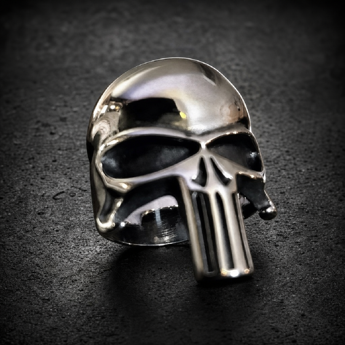 The Punisher Skull Ring - 316L stainless steel unisex jewelry (R0822)