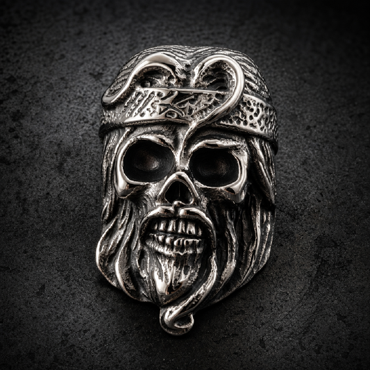 The Road Captain - Vintage Biker Ring - 316L stainless steel unisex jewelry (R0468)