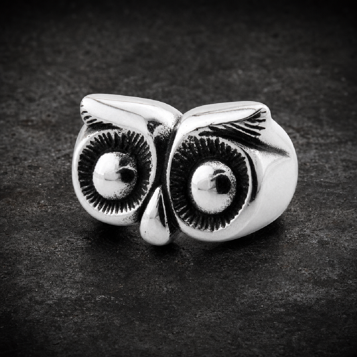 The Who - Medieval Owl Ring - 316L stainless steel unisex jewelry (R0717)