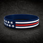 Thin Red Line Sentinel — 8" Silicone Rubber Support Bracelet (#B0171)